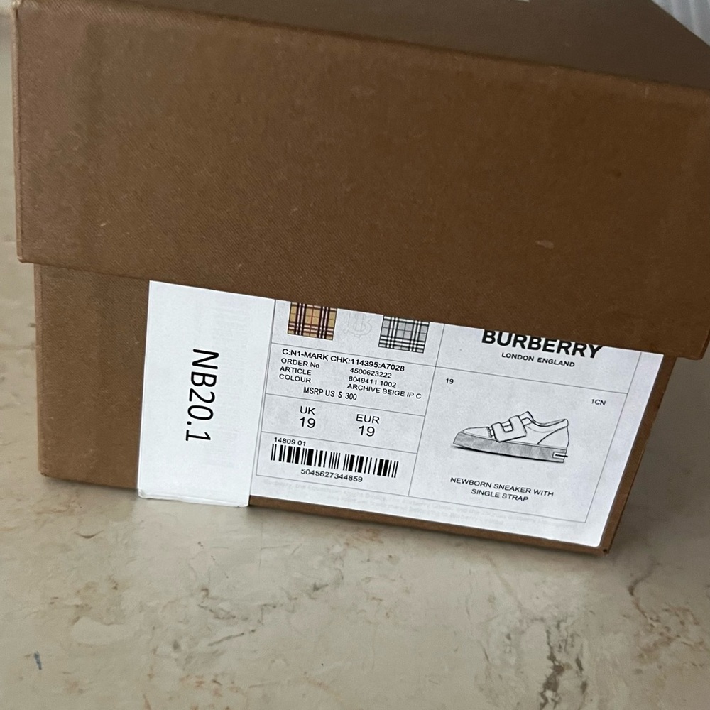 Baby Designer Shoes (Burberry)
